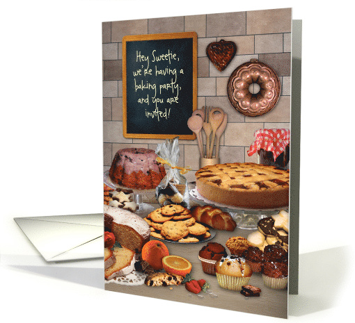 Baking Party Kitchen Invitation card (1477454)