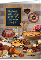 Baking Party Kitchen Invitation card