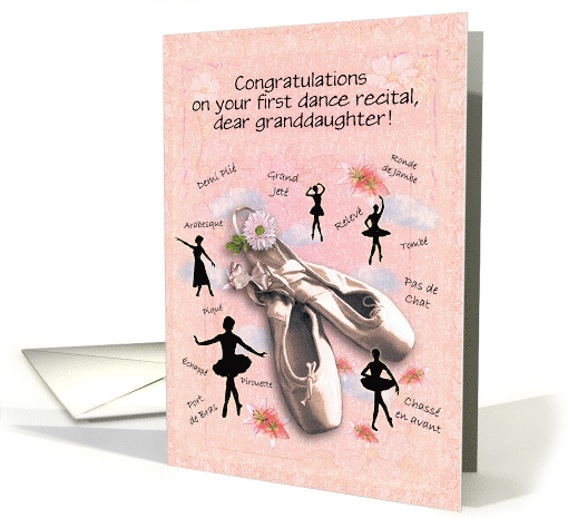 Congratulations on first dance recital (text customizable) card