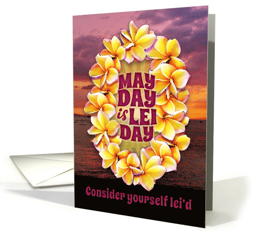 May Day is Lei Day card (1565478)