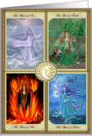 4 Elements Spirits card