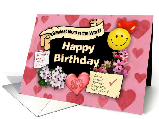 Happy Birthday Mom card (478906)