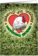 Vegetarian Invitation card