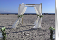 Beach Wedding card