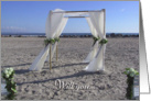 Beach Wedding card