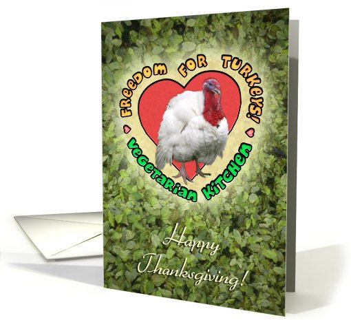 Vegetarian Thanksgiving card (501534)