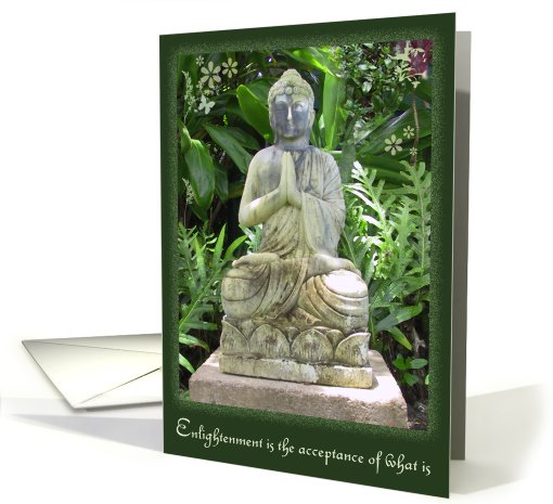 Garden Buddha w. quote card (502783)