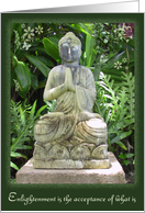 Garden Buddha w. quote card