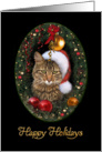 Santa Cat card