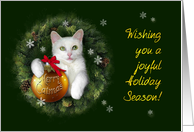 Merry Catmas card