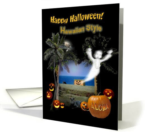 Happy Halloween Hawaiian Style card (514951)