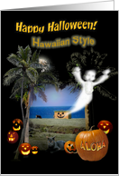 Happy Halloween Hawaiian Style card