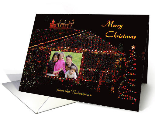 Xmas Lights Photo card (533137)