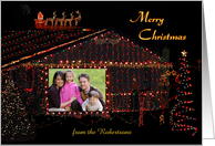 Xmas Lights Photo Card