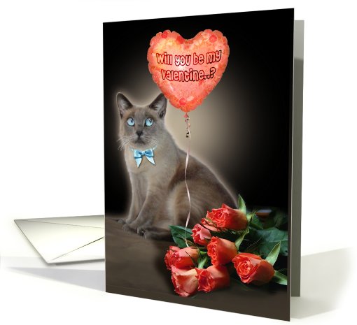 Be my Valentine / Cat card (537738)
