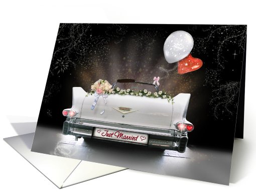 Just Married Convertible card (570292)