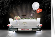 Just Married Convertible card