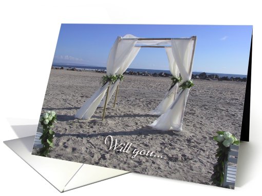 Be my Bridesmaid at the Beach card (599977)