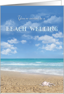 Beach Wedding Invitation card