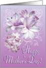 Happy Mother’s Day, purple flowers card