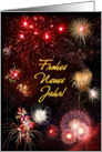 Neujahrs-Feuerwerk card