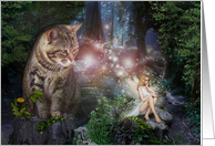 Kindred Spirits /Cat & Fairy card