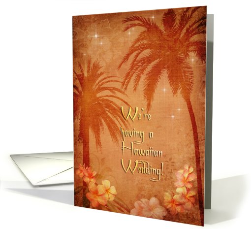 Hawaiian Wedding card (826301)