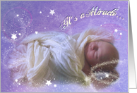 New Baby, Miracle card