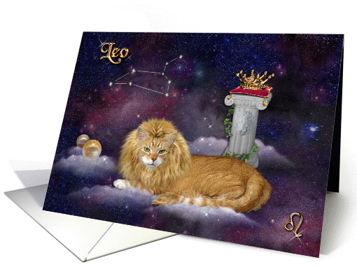 Leo - for Cat Lovers card (833448)