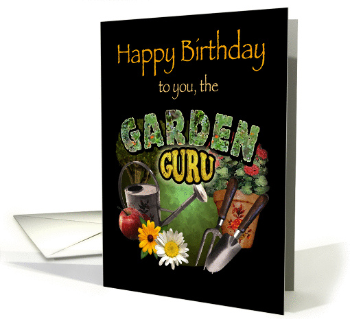 Happy Birthday Garden Guru card (844108)