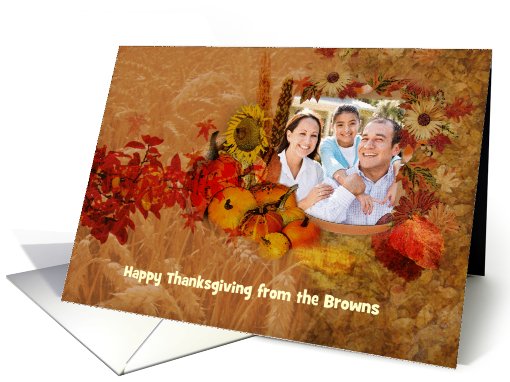 Happy Thanksgiving Photo card (849793)