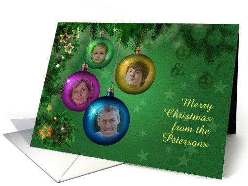4 Photo Family Christmas card (850103)