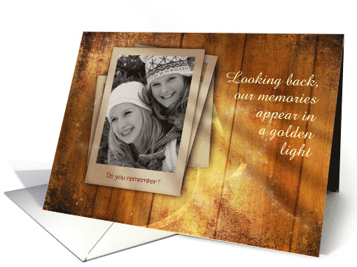 Golden Memories with your Photo card (850644)