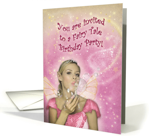 Fairy Birthday Party Invitation card (859675)