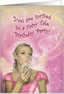 Fairy Birthday Party Invitation card