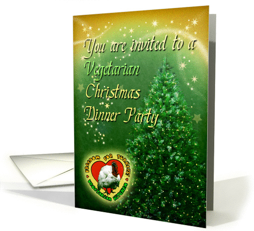 Vegetarian Christmas Dinner Invitation card (872823)