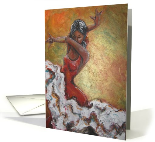 Flamenco Dancer- Celebration ,Passionate, vibrant, card (475139)