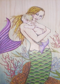 Mermaid Mother Baby