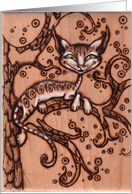 Alice’s Adventures in Wonderland Cheshire Cat Greetings card