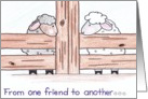 Friend - Sheep card