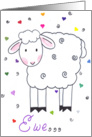 Special Friend - Sheep card