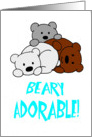 Beary Adorable card