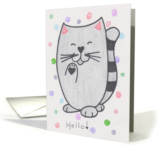 A Cat's Hello card (1369358)