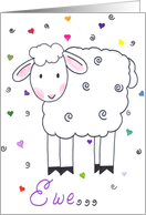 Special Friend - Sheep card