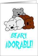 Beary Adorable card