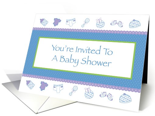 You're Invited to a Babyshower (Blue) card (476800)