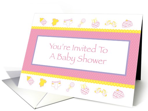 You're Invited to a Babyshower card (476801)