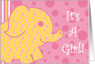 It’s A Girl! card
