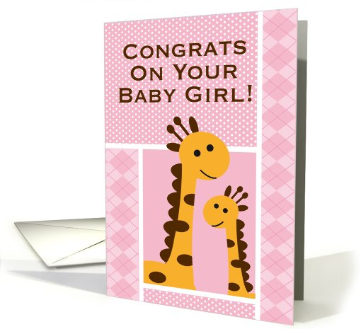 Congratulations on your baby girl! card (479630)