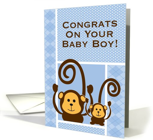 Congratulations on your baby Boy! card (479631)